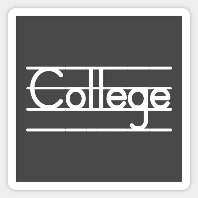 College - Freshman to Senior, It's All Good Sticker by We Love Pop Culture